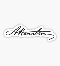 Alexander Hamilton Signature Sticker