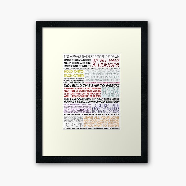 Item preview, Florence and the Machine lyric typography designed and sold by hannahnicole420.