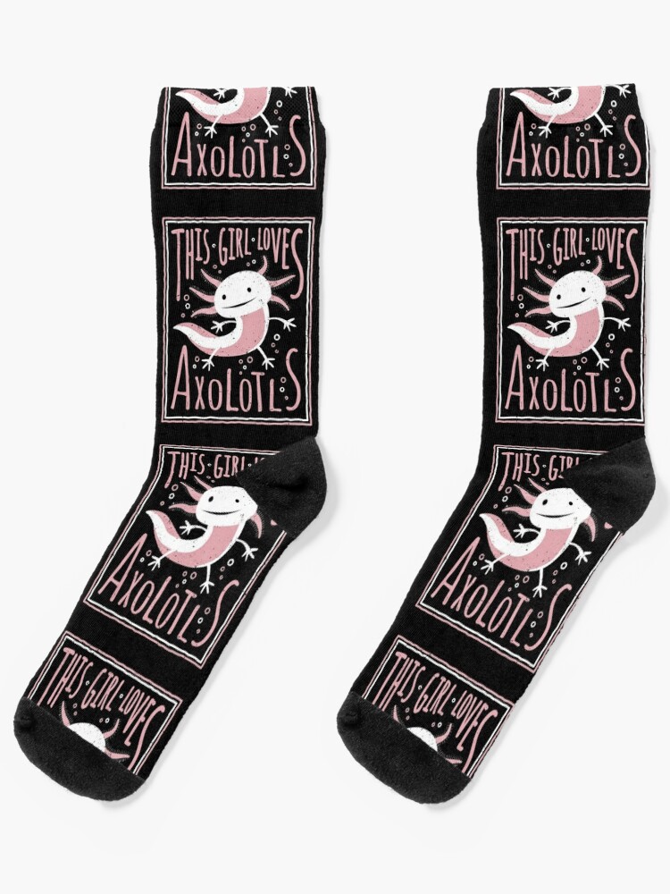 This Girl Loves Axolotls - Axolotl Gifts for Girls Socks for Sale by  propellerhead