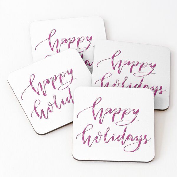 Item preview, Happy Holidays Calligraphy designed and sold by milcha-designs.