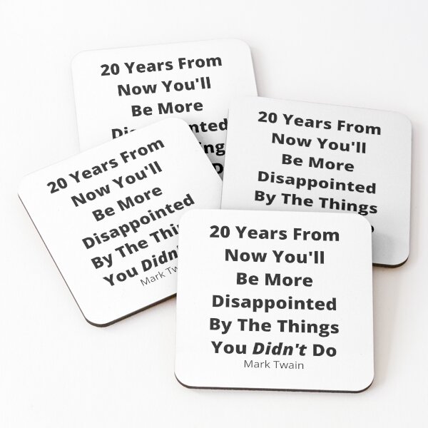 Item preview, Mark Twain Classic Quote designed and sold by raeofhopequotes.