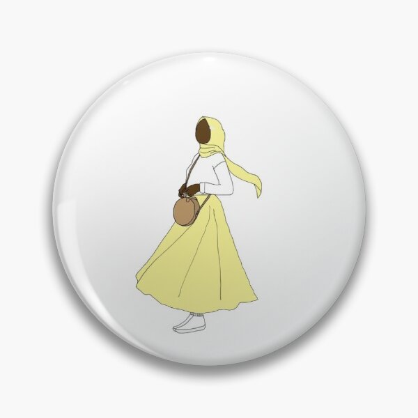Item preview, Vector Illustration of Muslimah in yellow hijab designed and sold by The Hijabi Artist.