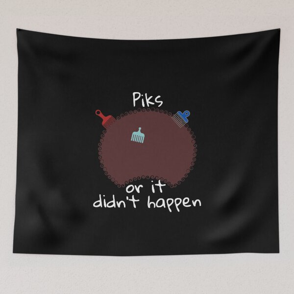 Item preview, Piks or It Didn't Happen funny Afro Pick Pun designed and sold by MixedBagMerch.