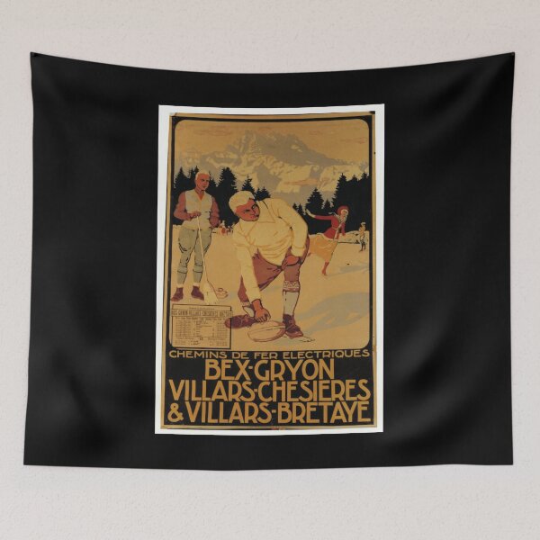 Item preview, retro chemin de fer bex gryon villars chesieres et villars bretaye designed and sold by CorasPosters.