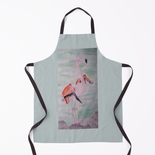 Item preview, Watercolor feisty flamingo ruffles some feathers designed and sold by Meagan Stratton.
