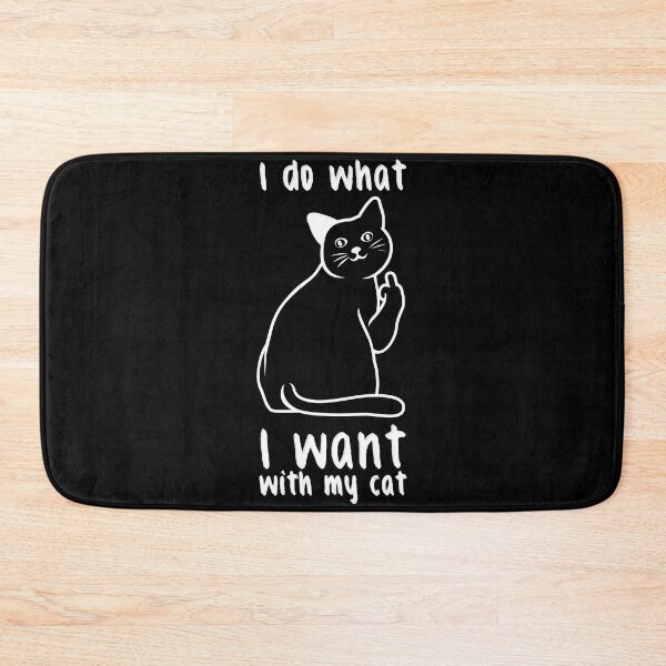 Item preview, I do what I want with my cat - funny cat  designed and sold by Funny-Vintage.