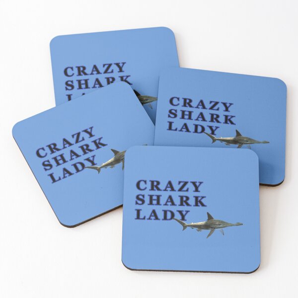 Item preview, Crazy Shark Lady designed and sold by KeysTreasures.