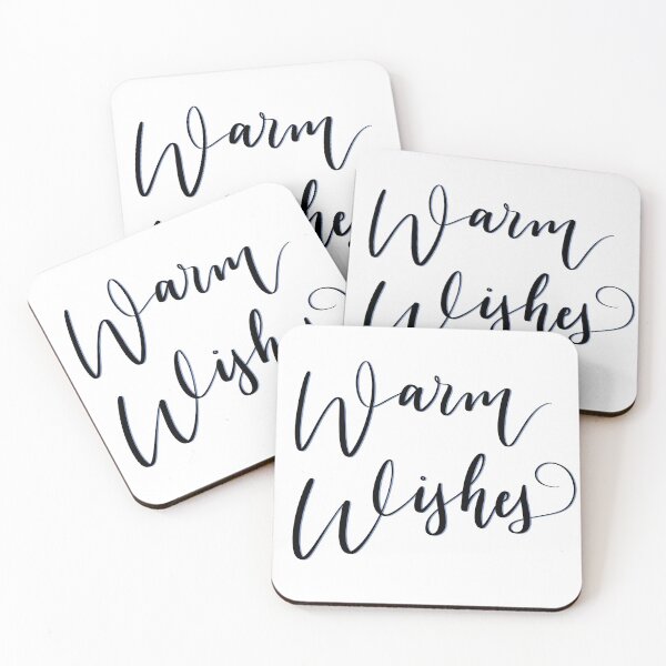 Item preview, Warm Wishes Calligraphy designed and sold by milcha-designs.