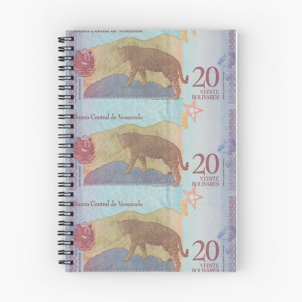 Item preview, 20 bolivares venezuelan banknotes collage designed and sold by KMA Home Design.