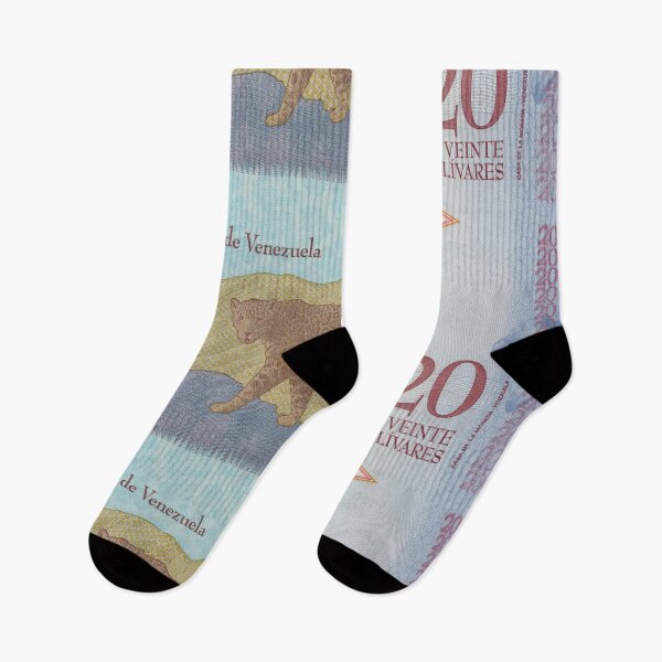 Item preview, 20 bolivares venezuelan banknotes collage designed and sold by KMA Home Design.