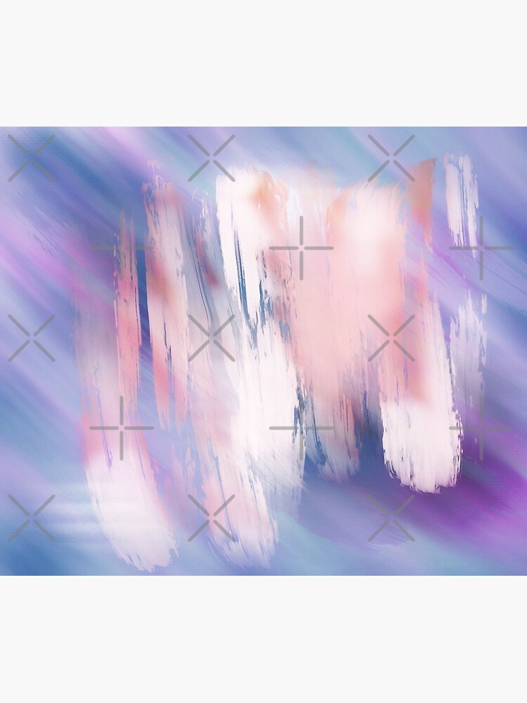 Abstract Painting Purple Blue Peach Salmon by mydabug