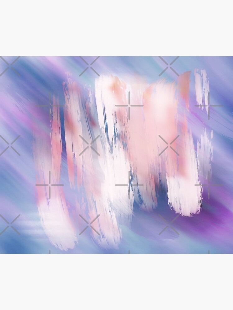 Abstract Painting Purple Blue Peach Salmon by mydabug