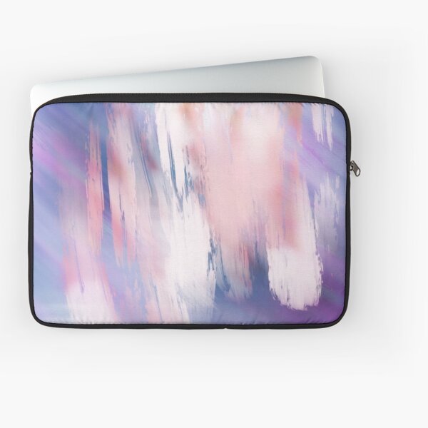 Abstract Painting Purple Blue Peach Salmon Laptop Sleeve