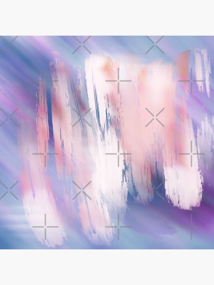 Abstract Painting Purple Blue Peach Salmon by mydabug