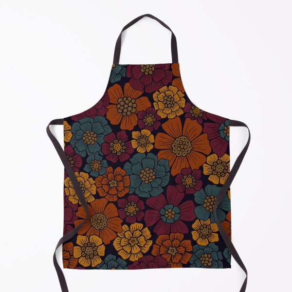 Item preview, Dark Burgundy, Teal & Mustard Floral designed and sold by somecallmebeth.