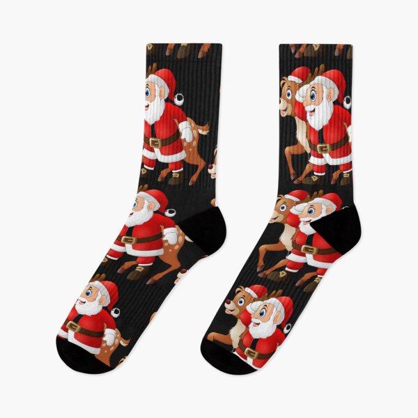Item preview, santa and reinder designed and sold by PUNCH ME IN SHOP.
