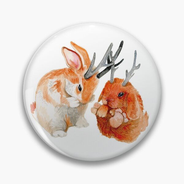 Item preview, jackelope bunny fight  designed and sold by Deann Acton.