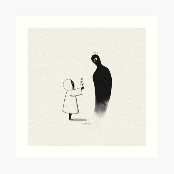 A friend Art Print