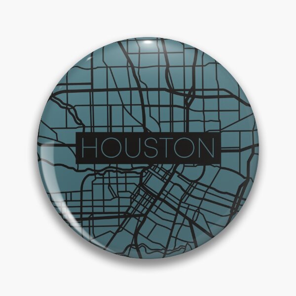 Artikelvorschau, Houston Street Map Schwarz und Blau entworfen und verkauft von HelloGentry.