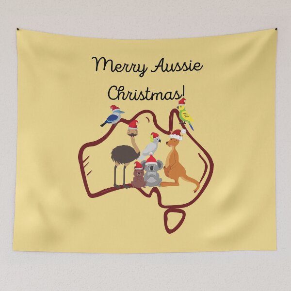 Item preview, Australian Christmas Merry Aussie Christmas Australian Animals designed and sold by Mommaspouch.