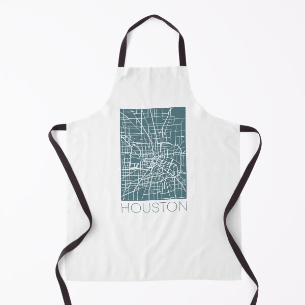 Item preview, Houston Street Map White and Blue designed and sold by HelloGentry.