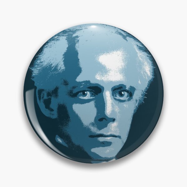 Item preview, Béla Bartók Cerulean Blue Portrait designed and sold by zavadadesigns.