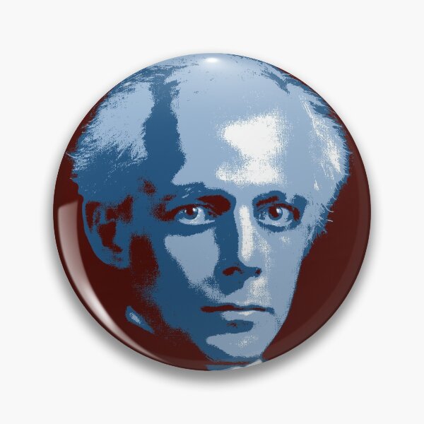 Item preview, Béla Bartók Red Blue Portrait designed and sold by zavadadesigns.