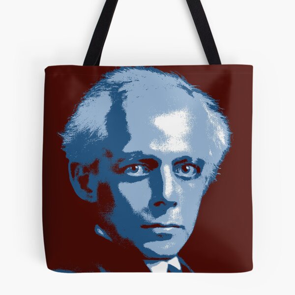 Item preview, Béla Bartók Red Blue Portrait designed and sold by zavadadesigns.