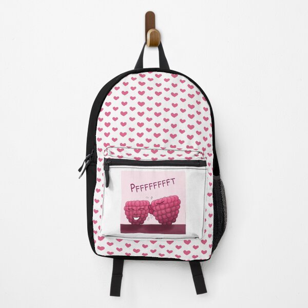 Item preview, Raspberry Kiss, funny cartoon characters with white background designed and sold by Crystal Raymond.