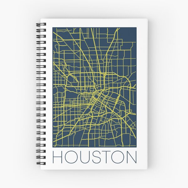Item preview, Houston Street Map Yellow and Blue designed and sold by HelloGentry.
