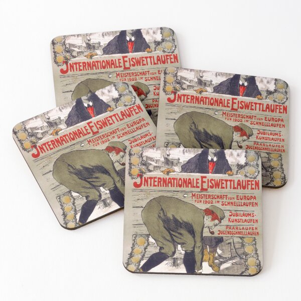 Item preview, retro davos internationale eiswettlaufen designed and sold by CorasPosters.