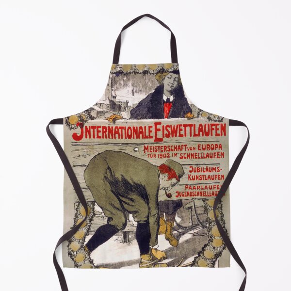 Item preview, retro davos internationale eiswettlaufen designed and sold by CorasPosters.