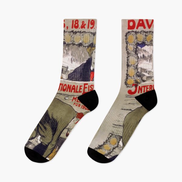 Item preview, retro davos internationale eiswettlaufen designed and sold by CorasPosters.