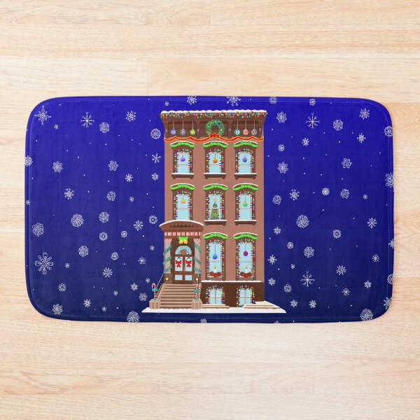 Item preview, Christmas Decorated Brooklyn Brownstone designed and sold by Deborah Camp.