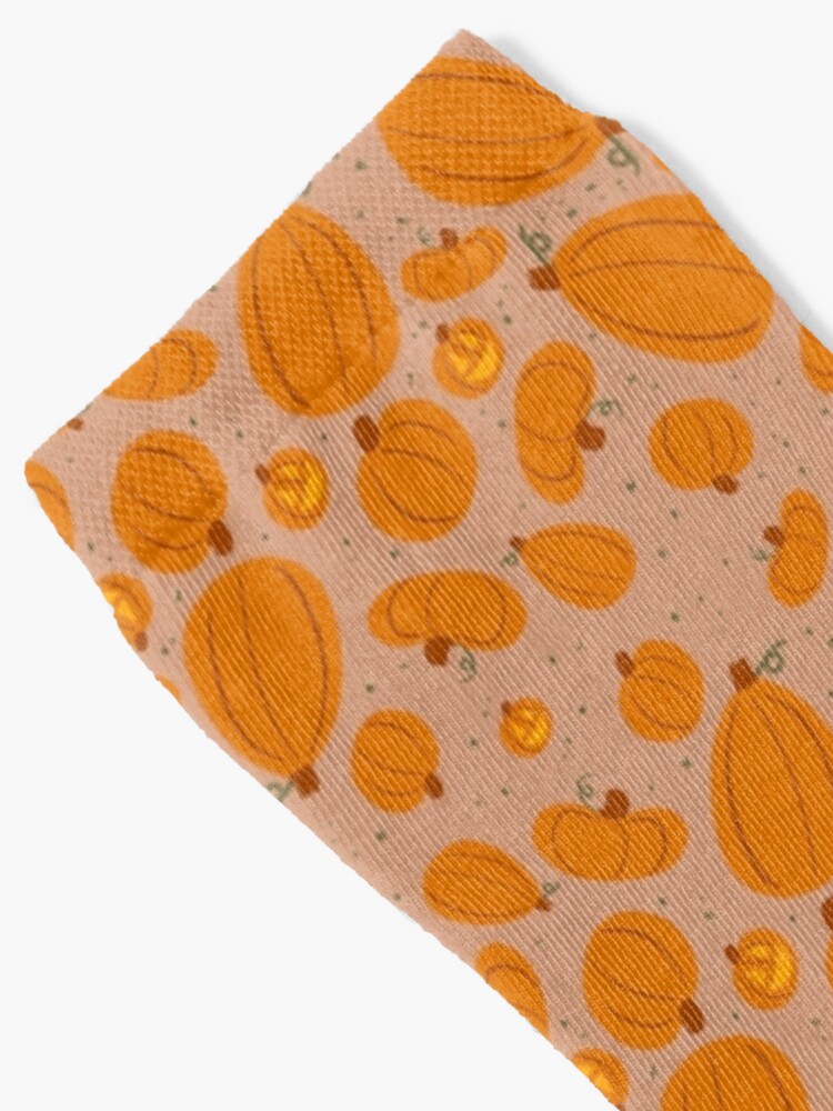 Alternate view of Falling for Autumn-Pumpkin Pattern Socks