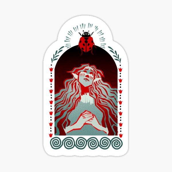 wistful ladybug time Sticker
