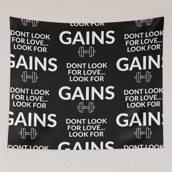 Item preview, DONT LOOK FOR LOVE LOOK FOR GAINS BLACK DESIGN designed and sold by unclejab.