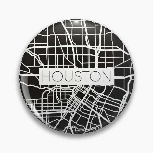Item preview, Houston Street Map White and Black designed and sold by HelloGentry.