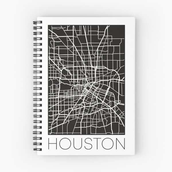 Item preview, Houston Street Map White and Black designed and sold by HelloGentry.