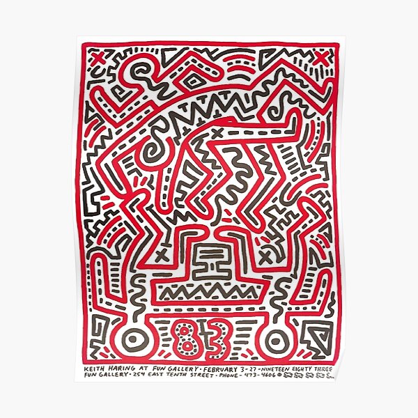 haring pop art Poster