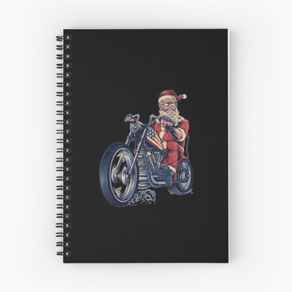 Artikelvorschau, Ride Santa Lustiges cooles Badass Frohe Weihnachten Weihnachtsmann Motorradfahren Geschenk entworfen und verkauft von MiscelChr.