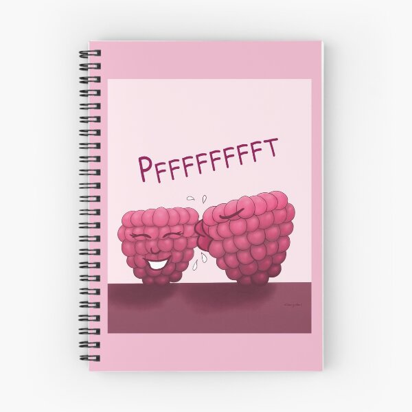 Item preview, Raspberry Kiss, funny cartoon characters with pink background designed and sold by Crystal Raymond.