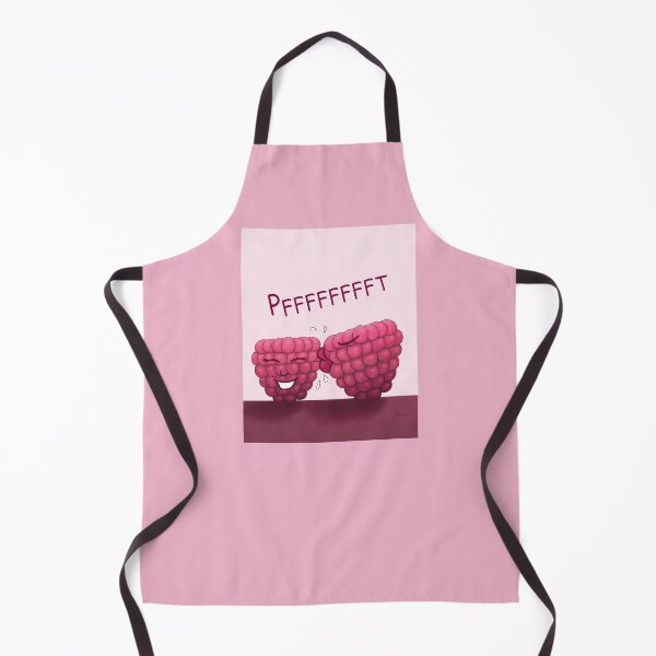 Item preview, Raspberry Kiss, funny cartoon characters with pink background designed and sold by Crystal Raymond.