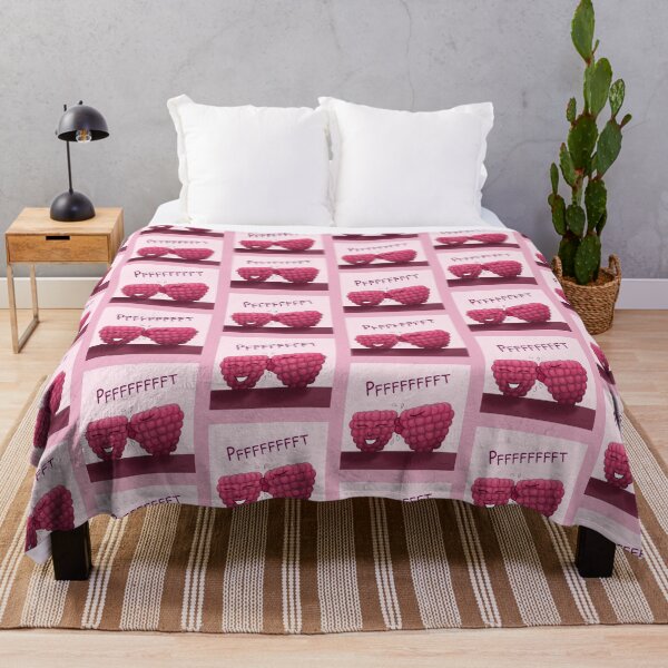 Item preview, Raspberry Kiss, funny cartoon characters with pink background designed and sold by Crystal Raymond.