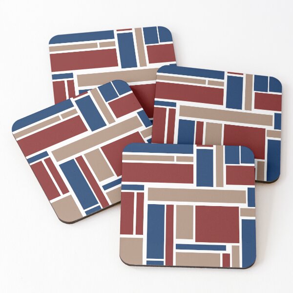 Item preview, red/beige/navy pattern designed and sold by LifeAsGeneration Z.