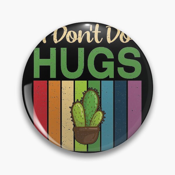 Item preview, Funny Retro Vintage Not a Hugger Cactus designed and sold by jcorres.