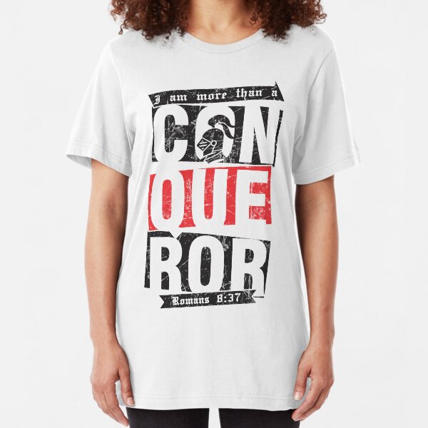 Christian T-Shirt: More than a conqueror Slim Fit T-Shirt