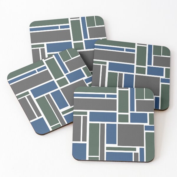 Item preview, blue, green, greey geometric designed and sold by LifeAsGeneration Z.