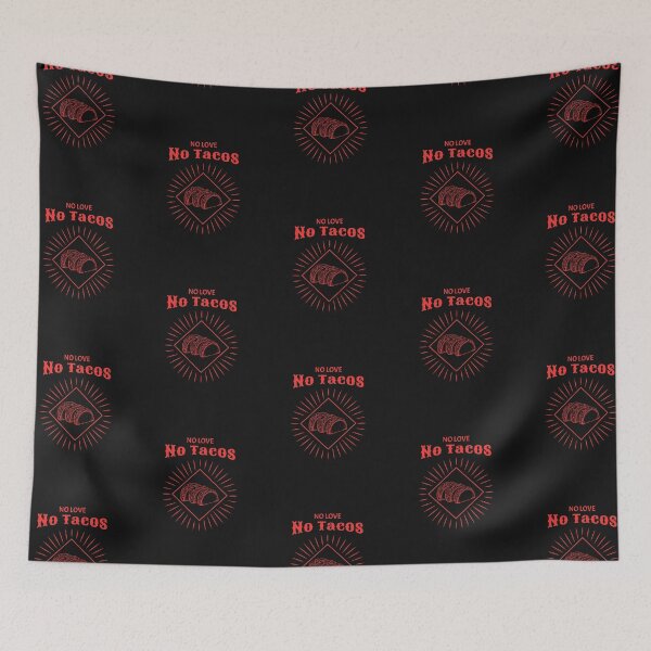 Item preview, No Love No Tacos La Carreta designed and sold by FitFabFunny.