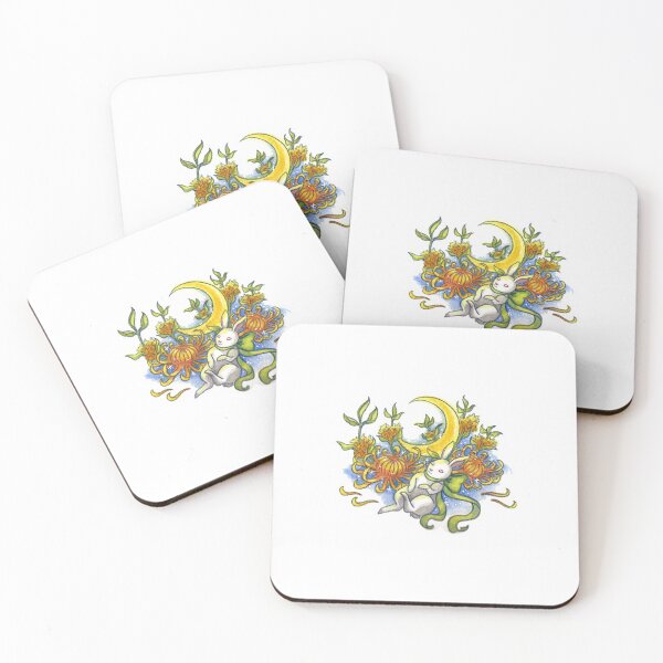 Item preview, Chrysanthemum Moon Bunny designed and sold by WatchuDrawing.